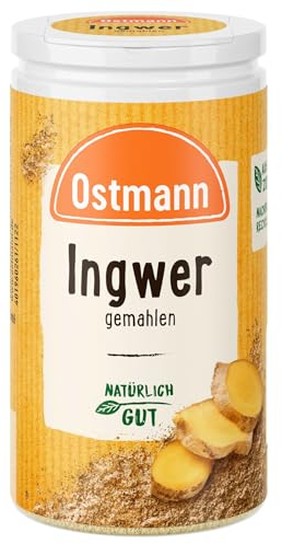 Ostmann Gewürze - Ingwer gemahlen | Nachfüllbare & recyclebare Verpackung | 30 g in der Streudose