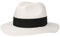 Lipodo White Traveller Strohhut weiß Damen und Herren - Sonnenhut für den Urlaub - weißer Herrenhut aus Stroh mit Ripsband - Hut Frühling/Sommer weiß M (56-57 cm)