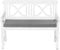 TexDeko® Gartenbankauflage 150 x 42 x 6cm wasserabweisend mit waschbarem Bezug Bankkissen Bankpolster Polsterauflage Auflage als Sitzkissen (Grau)