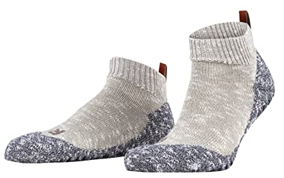 FALKE Herren Stoppersocken Lodge Homepad M Hp Baumwolle rutschhemmende Noppen 1 Paar, Grau Light Grey 3400, 43/44 EU