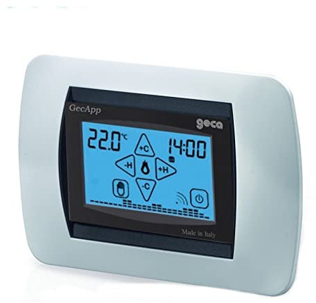 Cronotermostato da incasso antracite WI-FI ADSL TOUCH SCREEN Green GECAPP crono