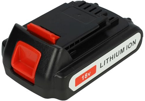 vhbw Batteria compatibile con Black & Decker BDCJS18, BDCR18, BDCROS18, BDCSP18N, BL186K attrezzi da lavoro (1500mAh, 18V, Li-Ion)