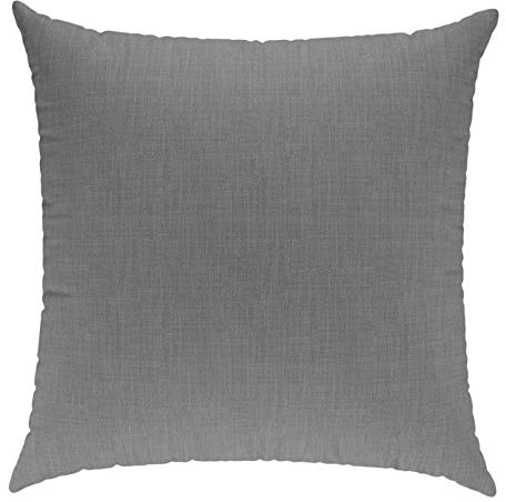 sunnypillow Dekokissen für Gartenmöbel, Palettenmöbel - Deko Kissen mit Reißverschluss 40 x 40 cm - Sofakissen mit Füllkissen - Kissen für Couch - Bequeme Zierkissen Grau