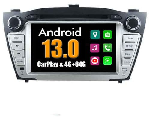 RoverOne Système Android Lecteur DVD de Voiture pour Hyundai IX35/Tucson 2009 2010 2011 2012 2013 avec Stéréo Multimédia GPS Navigation Autoradio Bluetooth USB MirrorLink