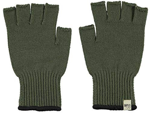Minus33 Fingerlose Handschuhe aus Merinowolle, olivgrün, Größe S