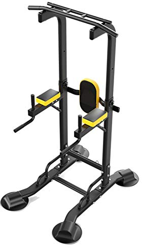 Power Tower, Dip Station,Klimmzugstange, Multifunktionales Heimtrainer, Vertikaler Krafttrainer Für Dips, Knieheben, Klimmzüge, Liegestütze, Training, Fitness