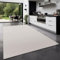 TT Home Teppich Für Outdoor Küchenteppich Balkon Terrasse Unifarbenes Design Modern, Farbe: Elfenbein, Größe:300x400 cm