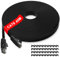 Cat6 Cable Ethernet 40 Metros, Plano Cable de Red 40m, Gigabit RJ45 Alta Velocidad Cable LAN 40 Metros, Núcleo de cobre puro Cable Internet, 250Mhz Banda Ancha Cable Patch para Router Módem Switch