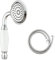 Ownace 3.3 Inch Traditional Brass Ceramics Telephone Hand Held Shower Head Gold Victorian Shower Head with 1.5M Hose for Bathroom Shower Tap