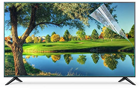 CUNIO 50-75 Zoll Anti-Blaulicht-Bildschirmschutz-TV-Folie, Innen- und Außen-TV-Blendschutzfolie für Sharp, Sony, Samsung, LG usw / 60in 1327x749mm