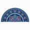 European Style Half Round Shape Non-Slip Entrance Mat Durable Dirt Trapper Mat Front Door Mat PVC Material Scraper Mats for Front Door, Easy to Clean - 40 x 80 cm (Blue)