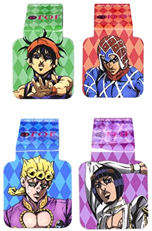 Ata-Boy JoJo's Bizarre Adventure Golden Wind Giorno, Bucciarati, Mista, Narancia Magnet – Jojos Bizarre Adventure Lesezeichen-Set 6,3 x 8,9 cm Whiteboards & Spinddekorationen