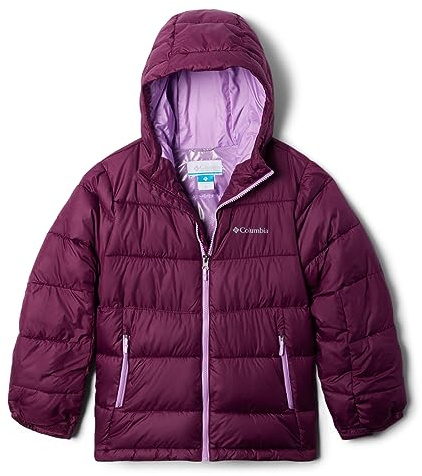 Columbia Unisex Kids Pike Lake II Hooded Puffer Jacket, Marionberry, XL