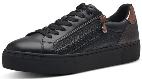 Tamaris Damen Sneaker, Blk Snake Met, 36 EU