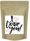 I love you | Ich liebe Dich Tee zum Valentinstag, Geburtstag, Hochzeitstag, ... mit Erdbeer Orangen Geschmack für Deinen Erdbeermund - 100 g von Quertee