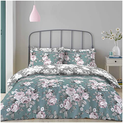 GC GAVENO CAVAILIA King Size Duvet Cover Sets With Fitted Sheet - Polycotton Complete Bedding Set With Pillow Cases