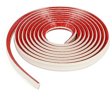 5M Flexible Sockelleisten, Deckenleisten Selbstklebend,Zierleiste Wall Trim, Wandkanten Caulk Strip, Fliesenkanten, Deckenkanten, Zierleisten für Wandübergänge (Weiß(2,1x1,5cm))