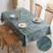 CALIYO Tischdecke, Tischdecke Abwaschbar Baumwolle und Leinen, Gartentischdecke 3 Farben verfügbar, Table Cloth Wasserdicht, Ölbeständig, Tischtuch für Esstisch, Küche, Wohnzimmer Küche, Wohnzimmer