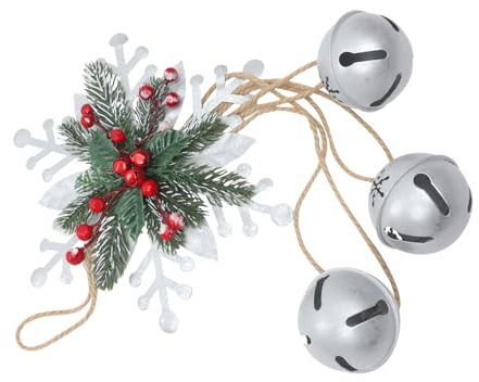 GOOHOCHY Rustikale Weihnachtsglocken Hängen Weihnachtsschlittenglocken Aus Metall Glocken Zum Aufhängen An Der Weihnachtsglocke Zum Aufhängen Plastik Hängende Glocke Weihnachtsbaum