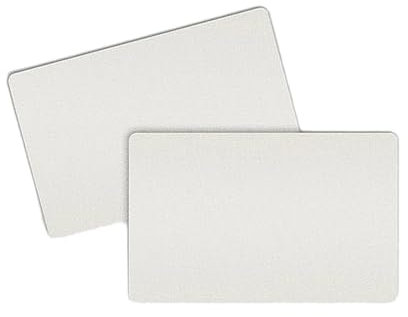 100 St. Preiskarten zum Beschriften weiß matt - Plastikkarten 86x54x0,76 mm aus PVC, 54 mm hoch und 0,76 mm stark, blanko | HUTNER