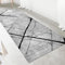 LIKE IT MORE Modern Teppich für Wohnzimmer, Schlafzimmer, Küche und Flur - Waschbarer Rutschfester Teppichläufer – Rug Carpet Living Room (Venus Grau, 80 x 200 cm)
