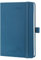 POPRUN Taschenkalender 2025 Klein Softcover mit PU-Leder, ca. A6 (16 x 10,5 cm) - Kalender 2025 Klein (Jan.2025-Dez.2025) - Terminplaner 1 Woche 2 Seite mit Stiftschlaufe - Marineblau