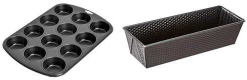 ORIGINAL KAISER Inspiration Muffinform Blech für 12 Muffins & Classic Backform Kastenform 30cm x 11cm x 8cm