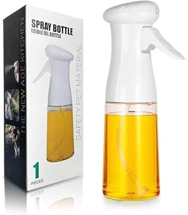 Aminno Olive Oil Sprayer for Cooking, 220ml Oil Spray Bottle Mister - Food Grade Oil Vinegar Spritzer Sprayer Dispenser Bottles Gadgets for Cooking, Kitchen, Air Fryer, Salad, Baking, Grilling, Frying