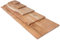 trelevo Holzplatte 40x30 cm, Akazienholz massiv 26mm, naturfarben, Zuschnitt nach Maß, Baumkantenplatte für Bastler und Heimwerker