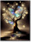Yiminu.DS Diamond Painting Erwachsene, Diamant Painting Bilder Blumen 30x40cm 5D Diamond-Painting Diamant Painting Bastelset BastelnWanddeko, Blume goldener Baum