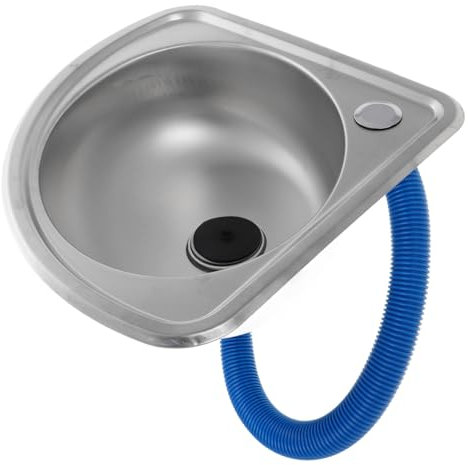 JECOMPRIS Évier INOX Petit Évier Mural Suspendu pour Camping Lavabo Cuisine Compact Simple Cuve Multifonction pour Lave-Vaisselle Et Lavage Légumes