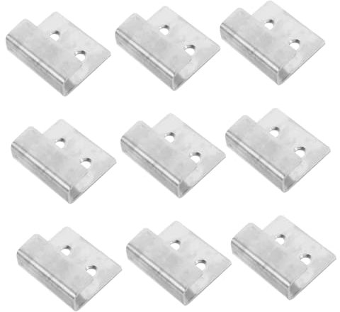 Mikikit 10pcs Stainless Steel Disc Plate Hangers for Walls Heavy Duty Tile Holder Wall Mount Plate Holder