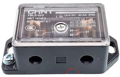 Limitatore di corsa YBLX-12/2 LX12-2 Piccolo interruttore con rotella 220V 24V 380V 2NO+2NC 3A Microinterruttore con asta di spinta