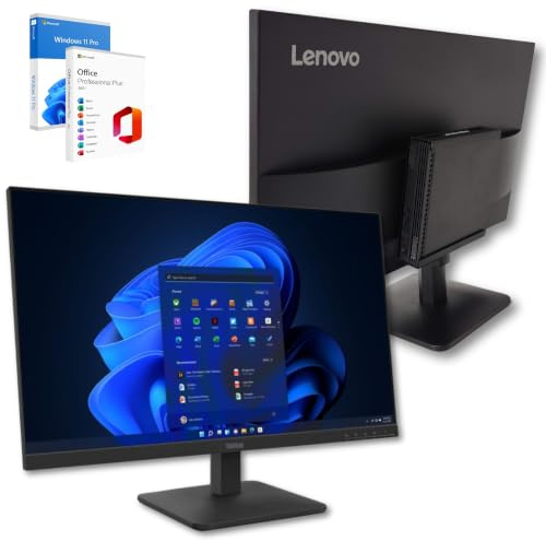 Lenovo PC todo en uno de 27 pulgadas | Mini PC + monitor 27 Full HD IPS 100Hz | Intel Core i5-10500T 12 hilos 3,8 GHz | 32 GB DDR4 | 512 GB SSD | TPM 2.0 | Windows 11 Pro | 36 meses de garantía