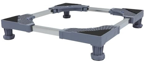 PartyKindom Washing Machine Stacker Locking Wheels Mobile Refrigerator Base Dryer Stand Dryer Base Appliance Riser