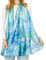 My Posh Shop Schal Monet aus Seidenmischung mit Seerosen, blau, One size