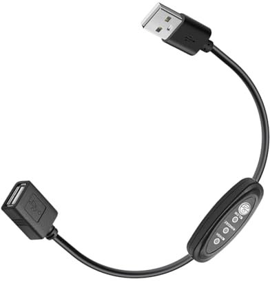 Gissroys USB-Geschwindigkeitsregler, elektronischer Regler, Schalter, 3 Geschwindigkeitsstufen, einstellbar, für Ventilatoren, für Schreibtischventilator