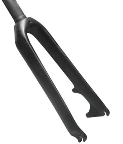 Gerenecic BMX Rigid Forks 20 451 Carbon Fiber Bikes Front Forks 1-1/8 Straight Tube Disc Brake Bike Fork 9 * 100mm Quick Release(Matte black)