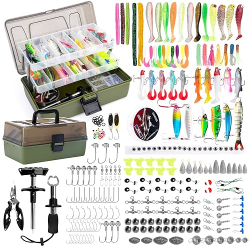 3-Layers Fishing Tackle Kit With Tackle Included, 475 Pcs