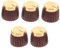 BESPORTBLE 5Pcs Volume Control Knobs Replacement for Electric Guitar Durable Potentiometer Caps for Tone Easy Installation Compatible with Marshall Audio Equipment