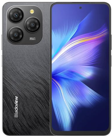 Blackview Shark 9 Smartphone – 6,67 HD+ IPS Display, 90 Hz, 5G Unisoc T820, 50 MP Kamera, 5000 mAh Akku, 8 GB RAM, 200 g Ultraleicht (Schwarz)