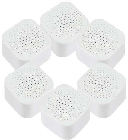 LOORGVEL Refrigerator Deodorizer Box 6Pcs with Activated Charcoal Fridge Odor Remover and Air Purifier Compact Moisture-Resistant Freshener for Refrigerator Wardrobe Car and Home