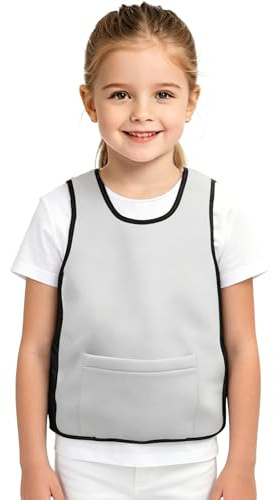 Gewichtete Kompressionsweste für Kinder, schwarz-graue, verstellbare, atmungsaktive Sensorikweste mit herausnehmbaren Gewichten, angenehmer Tiefendruck, bequeme Passform für den Alltag（S)
