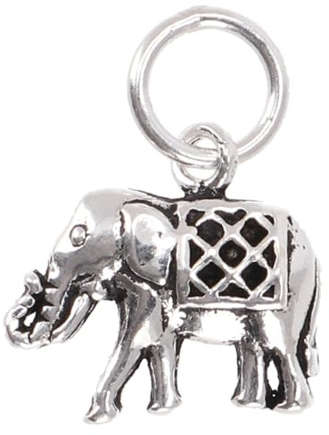 Schutztier Silberanhänger, Krafttier Elefant, 925er Silber, Elefant