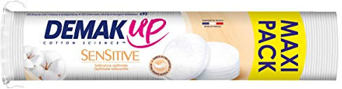 Demak'Up Sensitive - Coton à démaquiller Disque, paquets de 93 cotons - Lot de 3