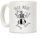 LookHUMAN Dead Inside Skeleton Fairy White - Taza de café de cerámica de 325 ml