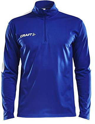 Craft Herren Trainingstop Progress Halfzip LS Tee 1905611 ClubCobolt/White XXL