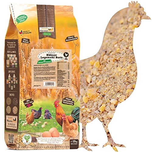 ChickenGold Hühnerfutter - 10kg Legemehl - ohne Gentechnik - Legefutter für Legehennen