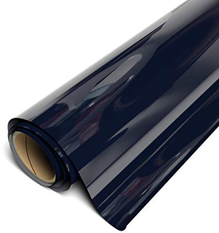 SISER EasyWeed Stretch Matte HTV 11.8 x5yd Roll - Iron on Heat Transfer Vinyl (Navy Blue)