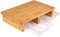 ONVAYA® Bambus Schneidebrett mit Auffangschalen | Küchenbrett aus Holz mit 2 Auffangbehältern aus Kunststoff